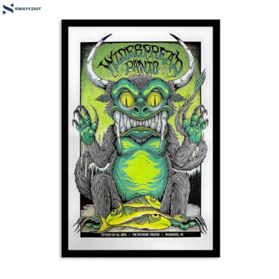 Widespread Panic Milwaukee The Riverside Theater Oct 20-22 2023 Poster