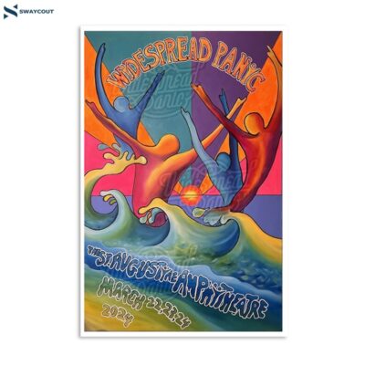 Widespread Panic On March 23 2024 Saint Augustine Fl Poster