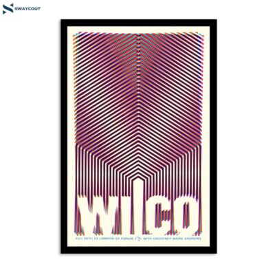 Wilco August 30 2023 O2 Forum Kentish Town London Uk Poster