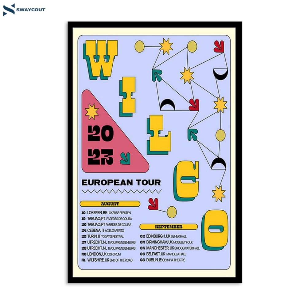 Wilco Europe Uk Tour 2023- Poster