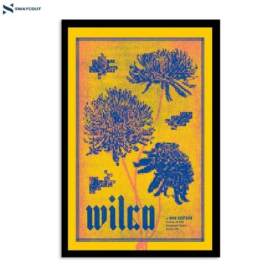 Wilco Event Paramount Theatre Seattle Wa Oct 18 2023 Poster