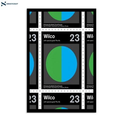 Wilco Hard Rock Live Orlando Fl April 18 2023 Poster