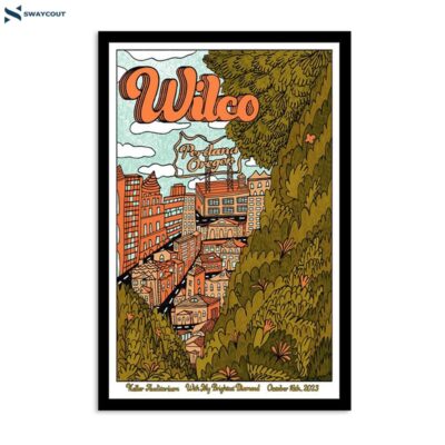 Wilco Oct 16 2023 Portland Or Poster