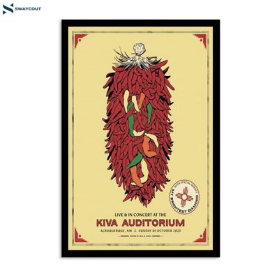 Wilco October 1 2023 Kiva Auditorium Albuquerque Nm Poster