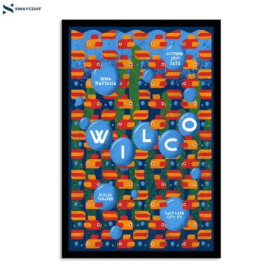 Wilco October 20 2023 Eccles Theater Salt Lake City Ut Poster