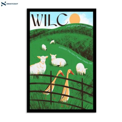 Wilco October 23 2023 Astro Theater Omaha Ne Poster