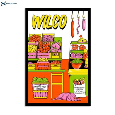 Wilco October 4 2023 The Theatre At Ace Hotel Los Angeles Ca Poster