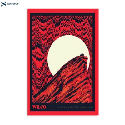 Wilco Red Rocks Amphitheatre Morrison Colorado Co Sept 14 2022 Poster