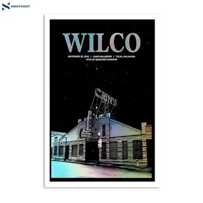 Wilco September 26 2023 Cain_s Ballroom Tulsa Ok Poster