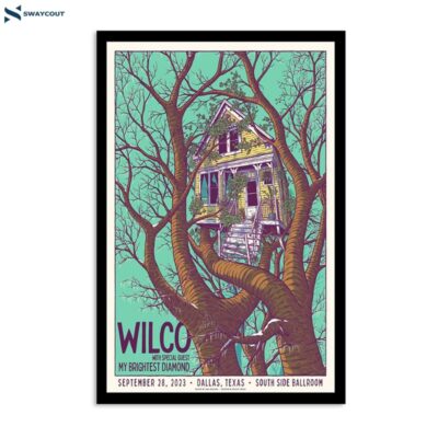 Wilco September 28 2023 South Side Ballroom Dallas Tx Poster