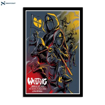 Wu Tang Clan Mar 23 2024 Las Vegas Nv Poster