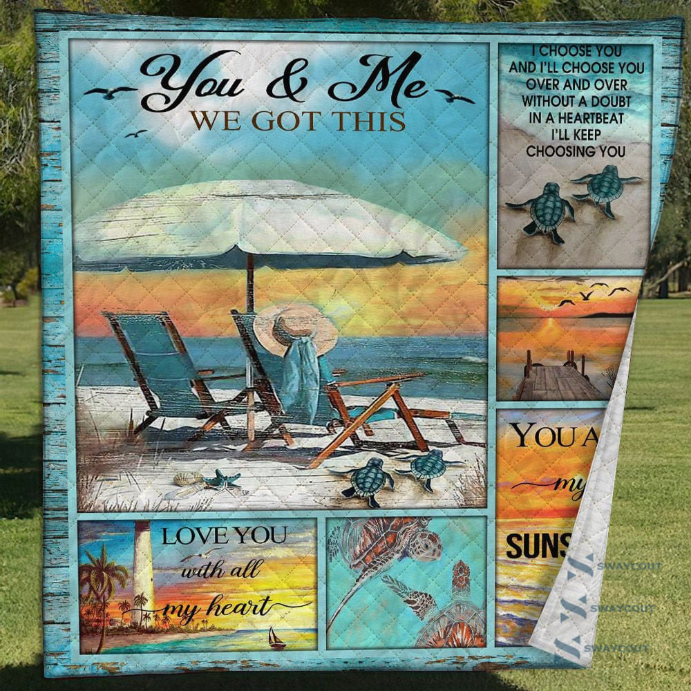 You Me We Got This Husband Wife Quilt Blanket