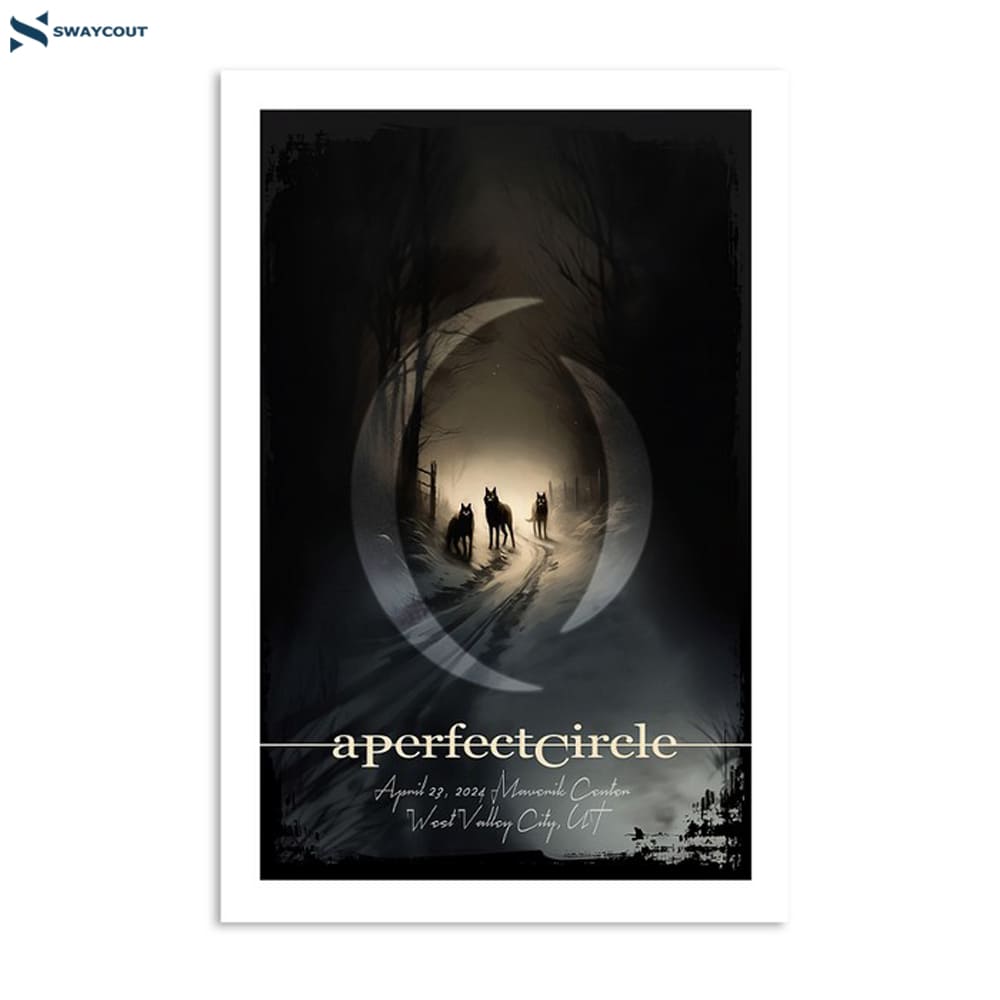 A Perfect Circle Apr 23 2024 Salt Lake City Ut Poster