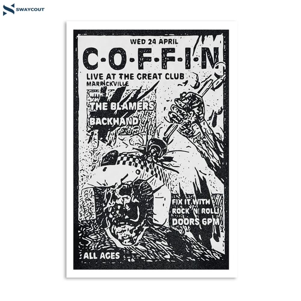 Coffin Sydney The Great Club 24 Apr 2024 Poster