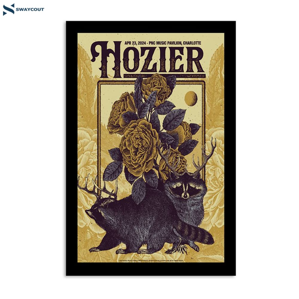 Hozier Pnc Music Pavilion Nc April 23 2024 Poster