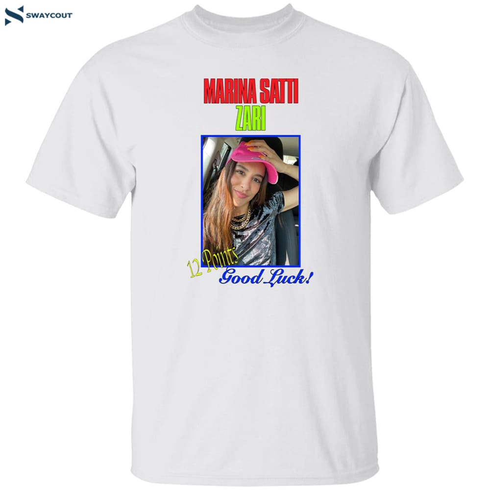 Marina Satti Zari 12 Points Good Luck Shirt