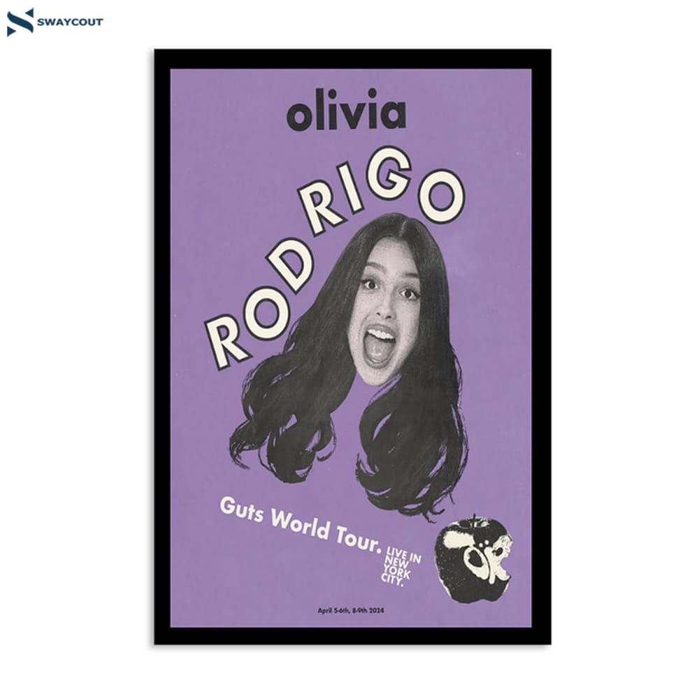 Olivia Rodrigo April 2024 New York Ny Madison Square Garden Poster