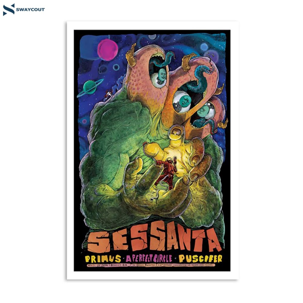 Sessanta A Perfect Circle April 21 2024 Greek Theatre Berkeley Ca Poster