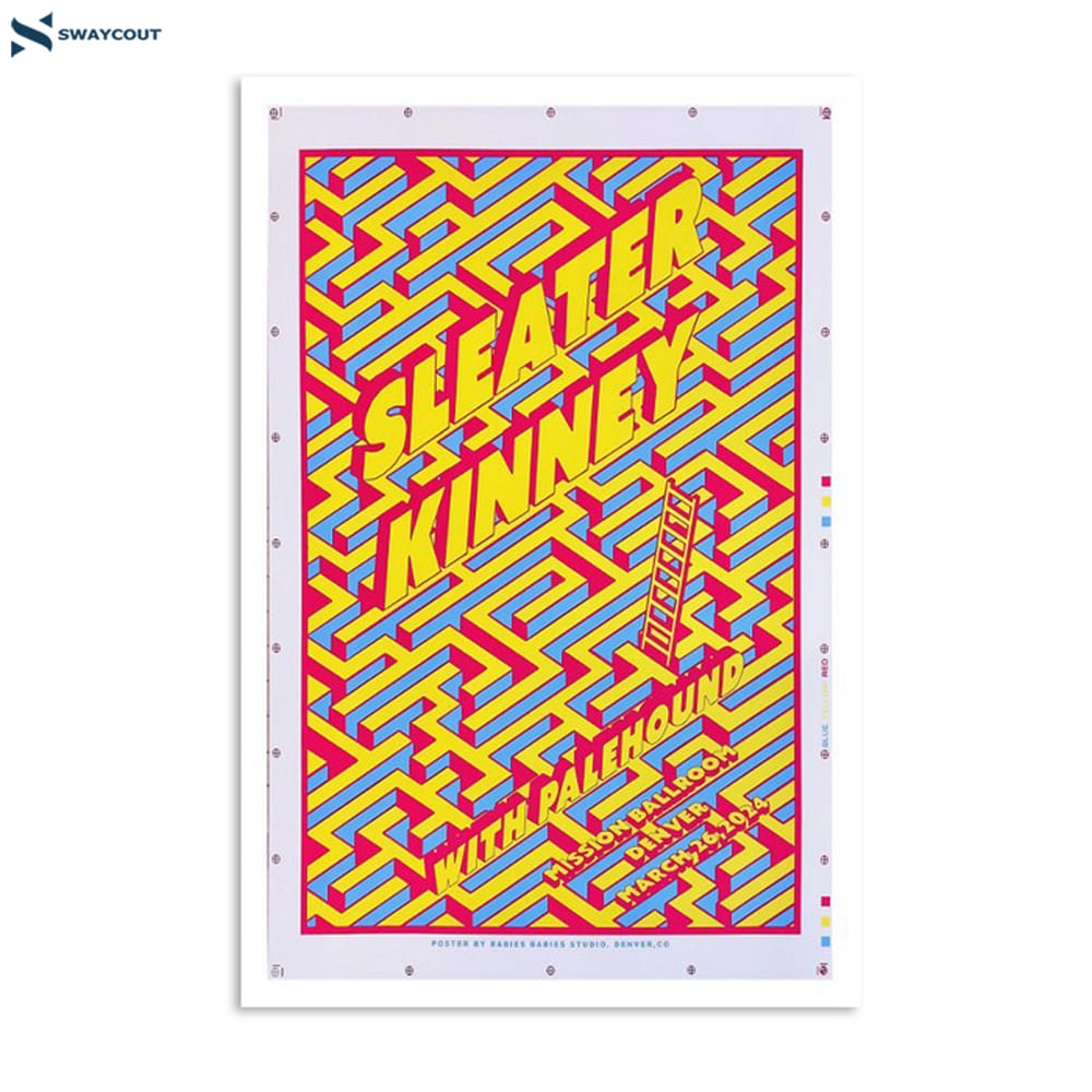 Sleater‐kinney Mar 26 2024 Mission Ballroom Poster