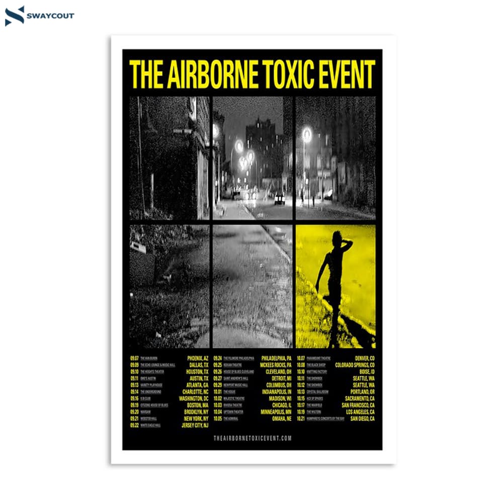 The Airborne Toxic Event Record And Fall Tour 2024 Poster