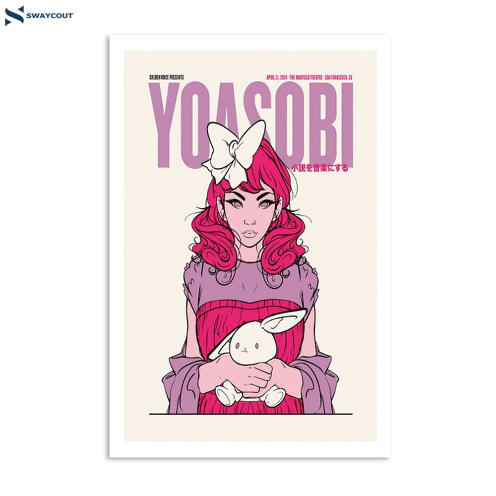 Yoasobi San Francisco Ca 4-21-2024 Poster