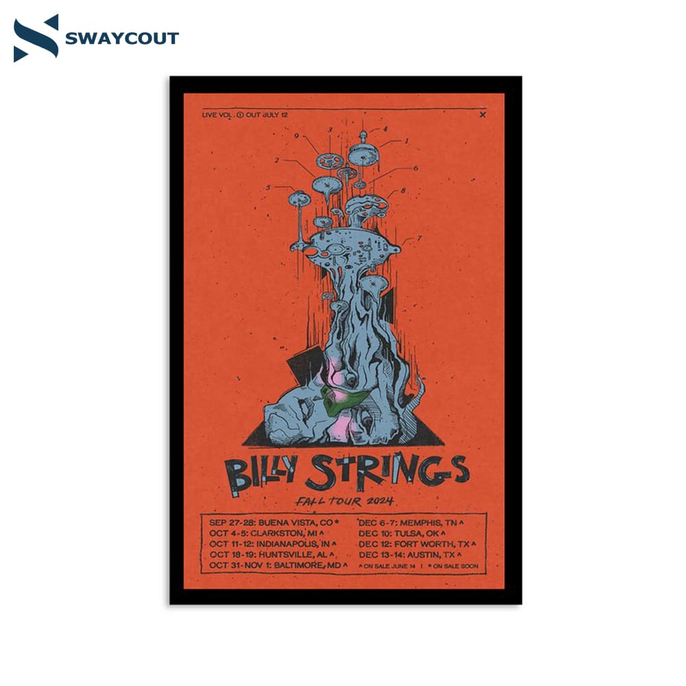 Billy Strings Fall Tour 2024 Poster