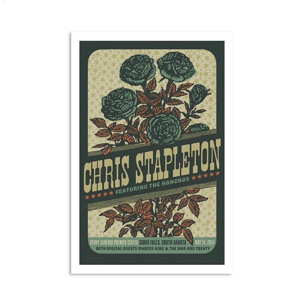 Chris Stapleton The Denny Sanford Premier Center Sioux Falls Sd May 24 2024 Poster