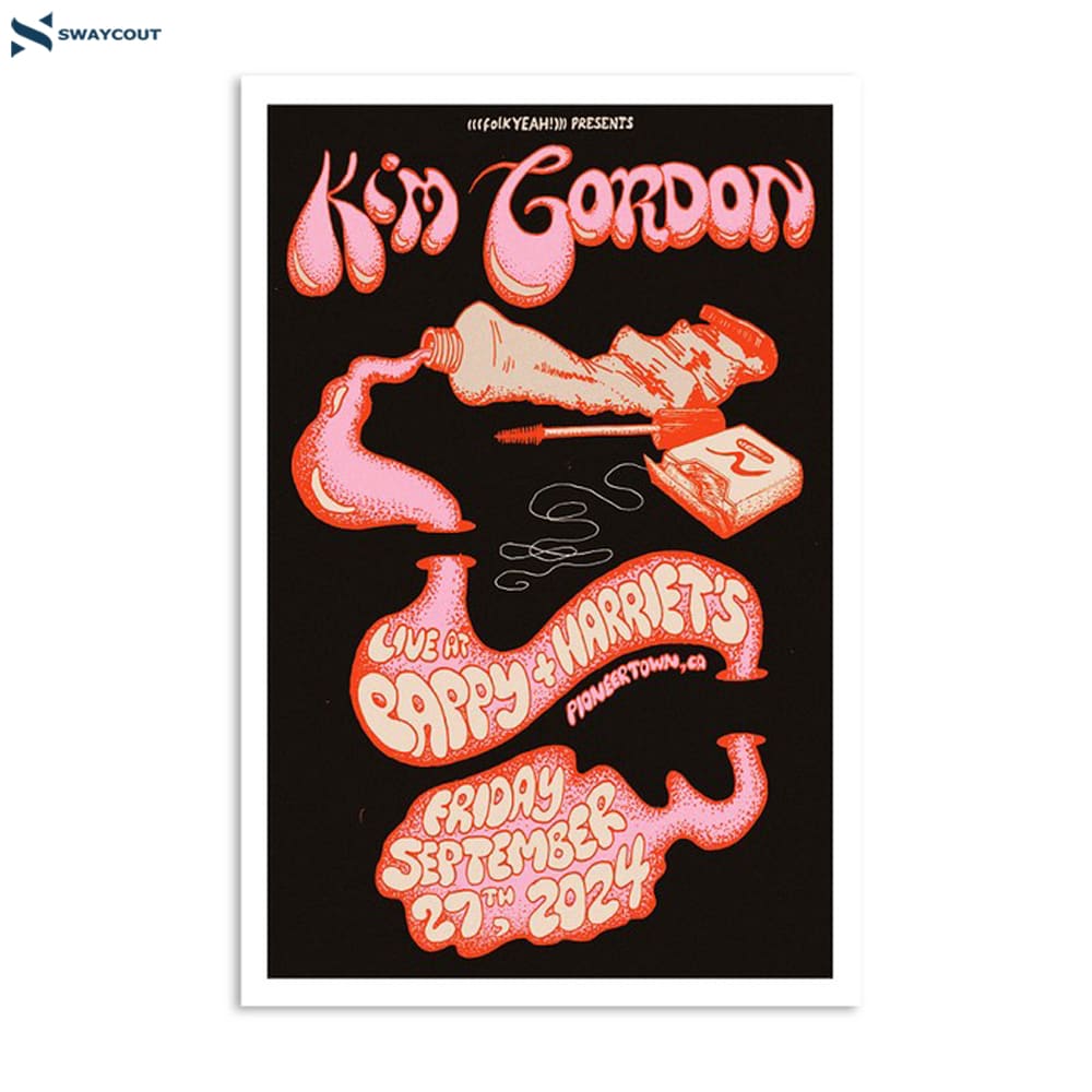 Kim Gordon Pappy Harriet_s Pioneertown Ca September 27 2024 Poster