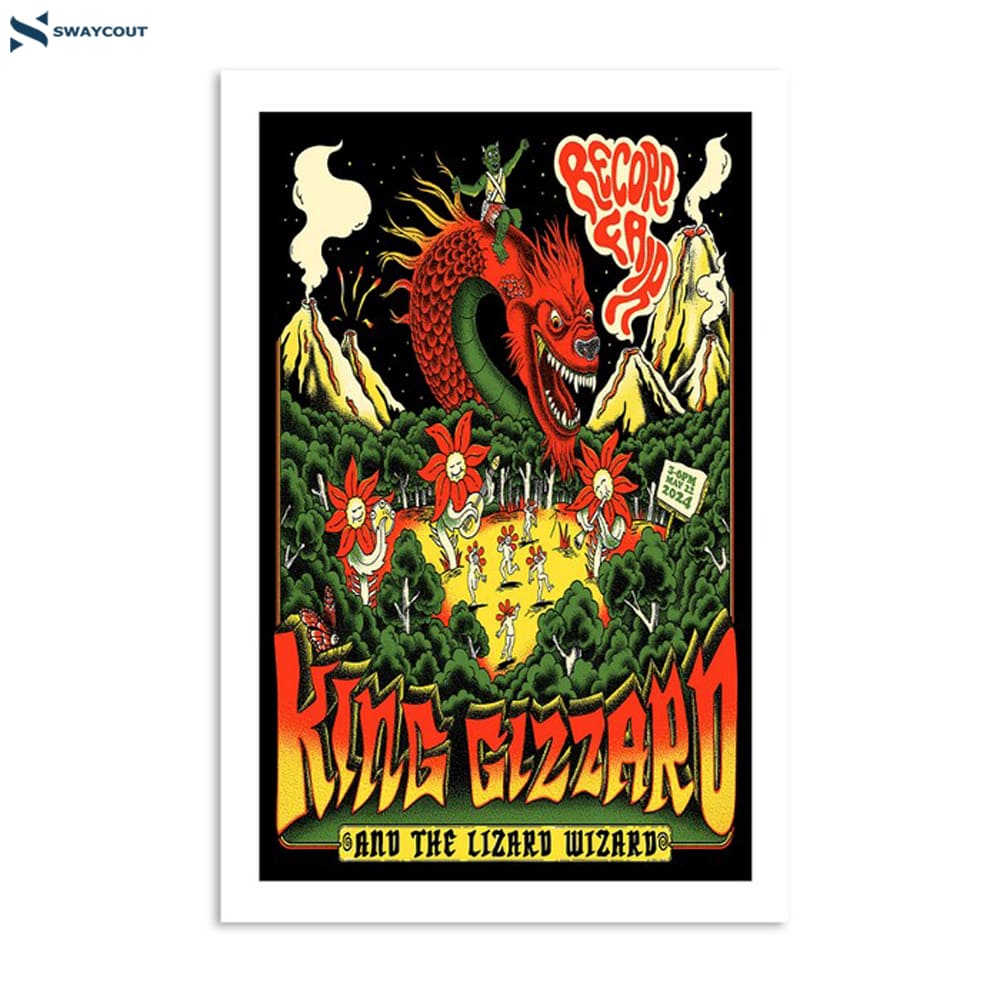 King Gizzard And The Lizard Wizard Hamburg Germany May 22 2024 Poster