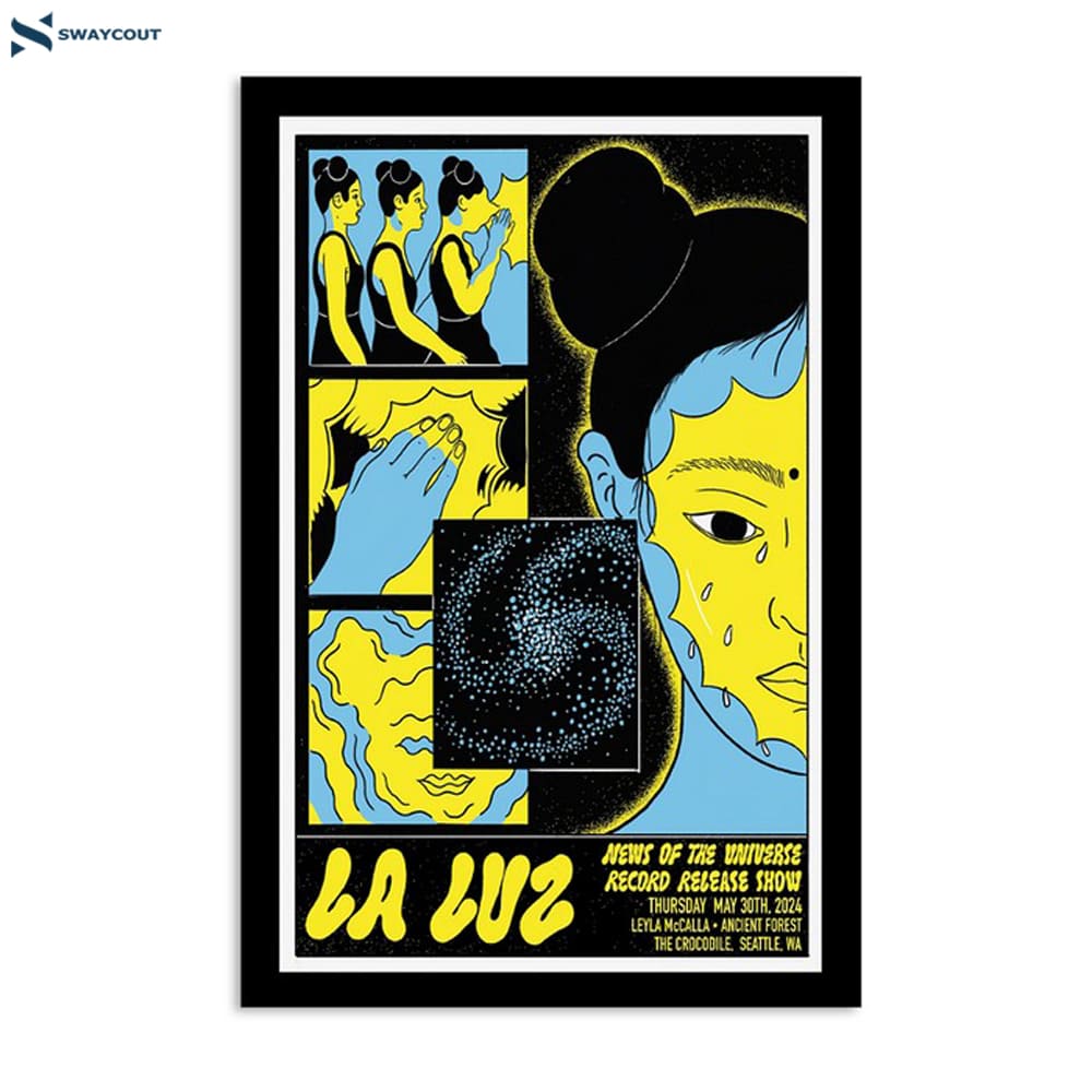 La Luz May 30 2024 The Crocodile In Seattle Wa Poster