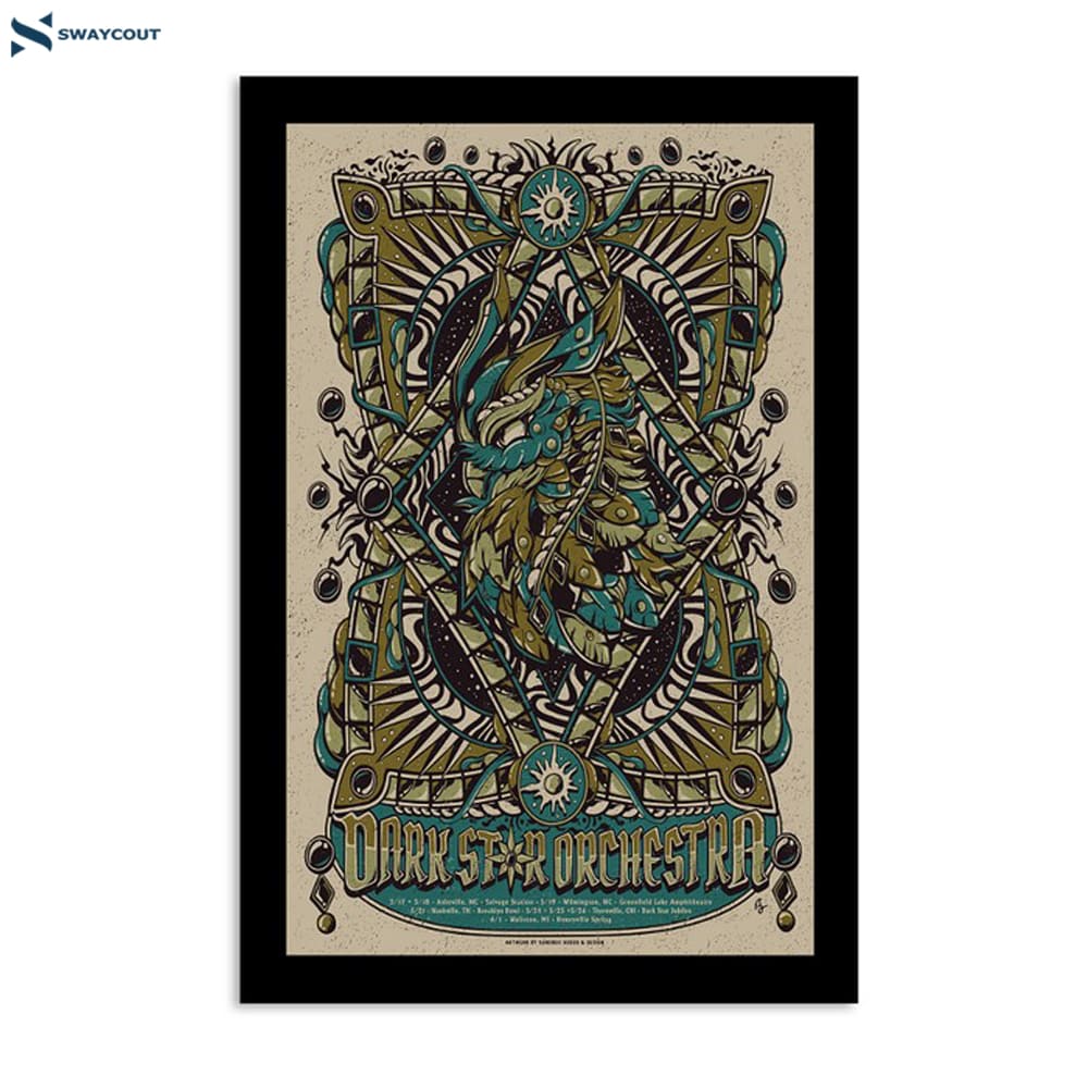 Limited Dark Star Orchestra Show Spring 2024 Poster