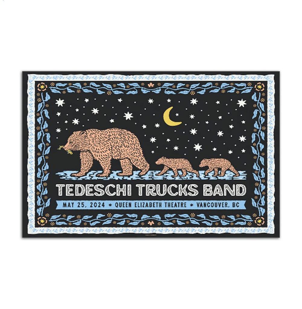 Tedeschi Trucks Band May 25 2024 Vancouver Bc Queen Elizabeth Theatre Poster