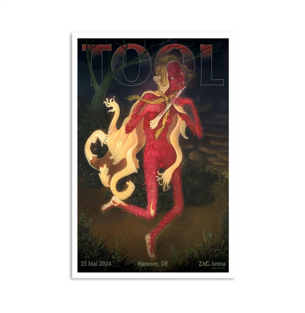 Tool Concert Zag-arena Hanover Germany May 25 2024 Poster