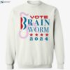 Vote Brain Worm 2024 Shirt 1