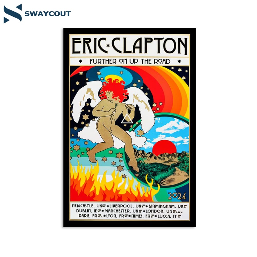 Eric Clapton Eu 2024 Tour Poster