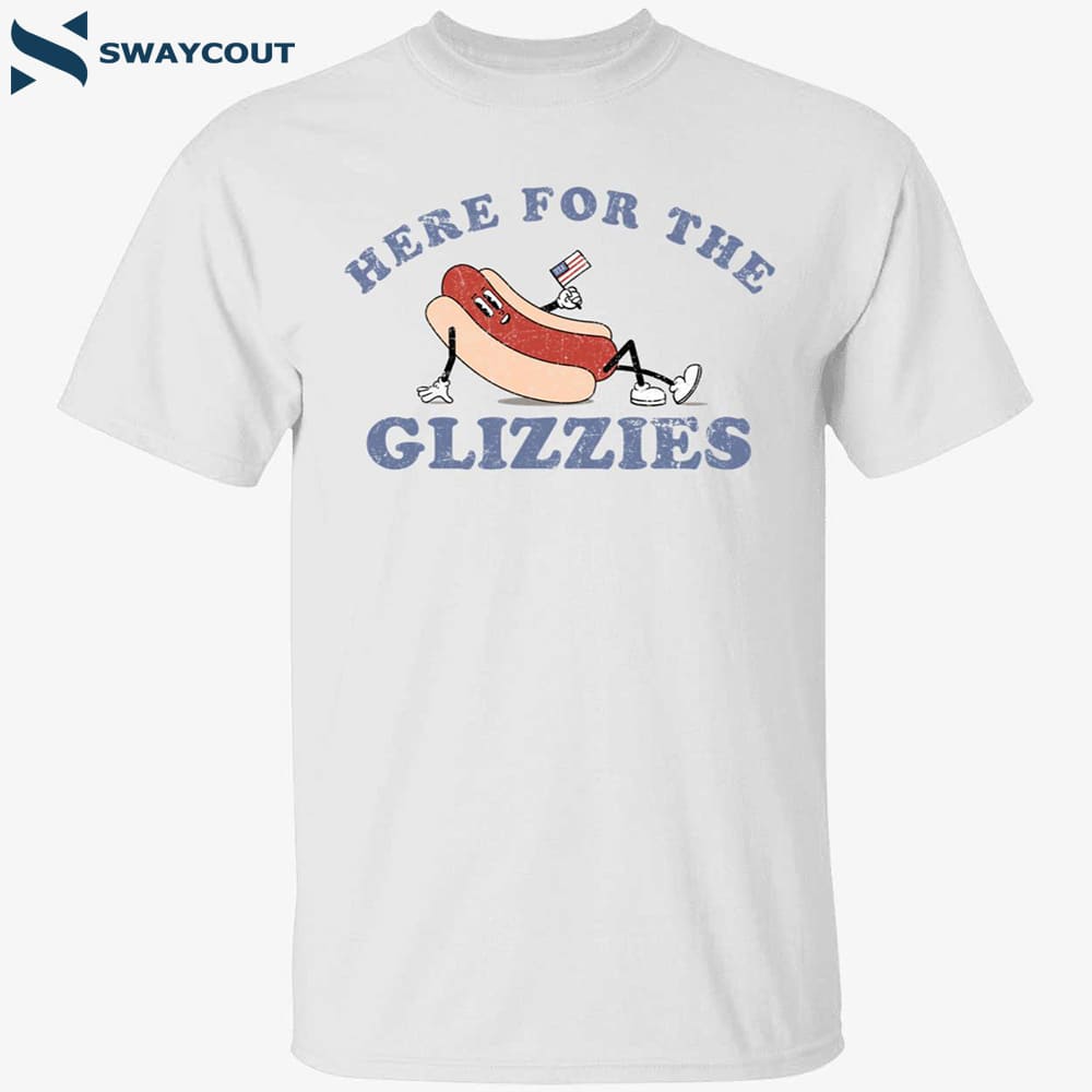 Here For The Glizzies America Flag Shirt