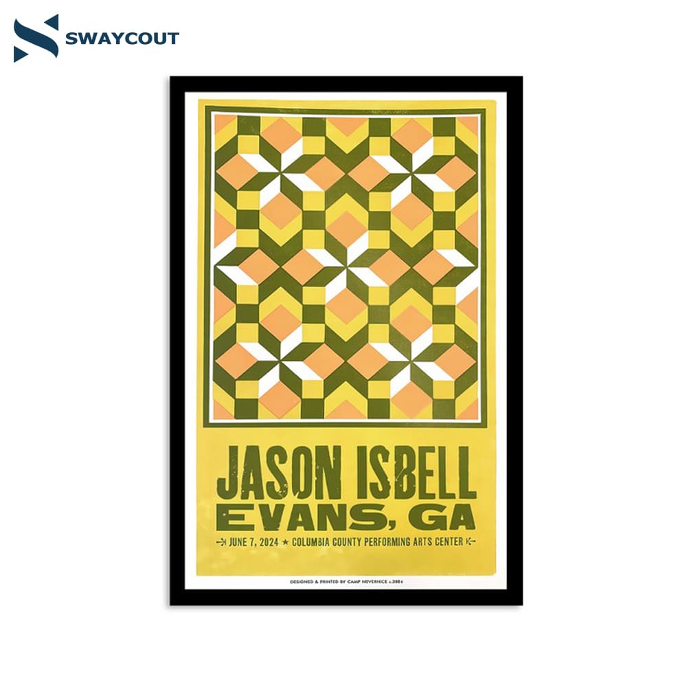 Jason Isbell Show At The Columbia County Performing Arts Center On June 7 2024 Poster