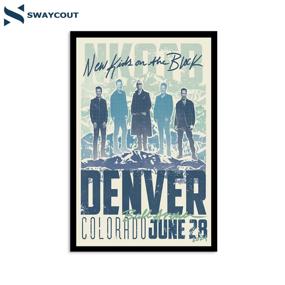 New Kids On The Block Ball Arena Denver Co June 28 2024 Poster