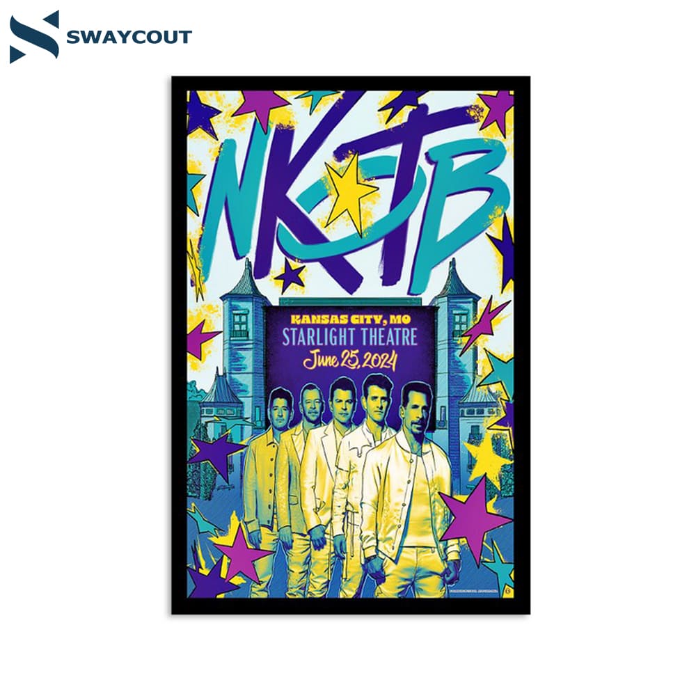 New Kids On The Block Starlight Theatre In Kansas City Mo June 25 2024 Poster