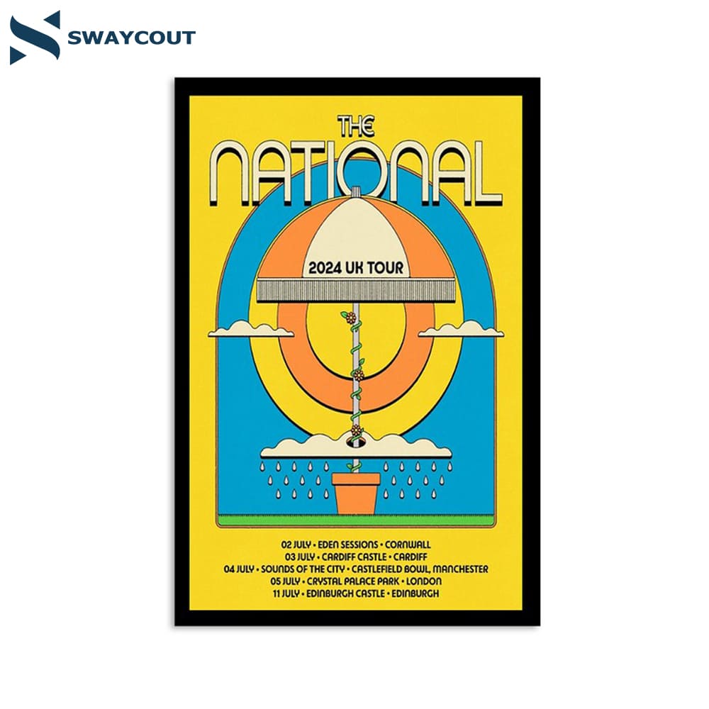 The National Poster Uk Tour 2024 Poster