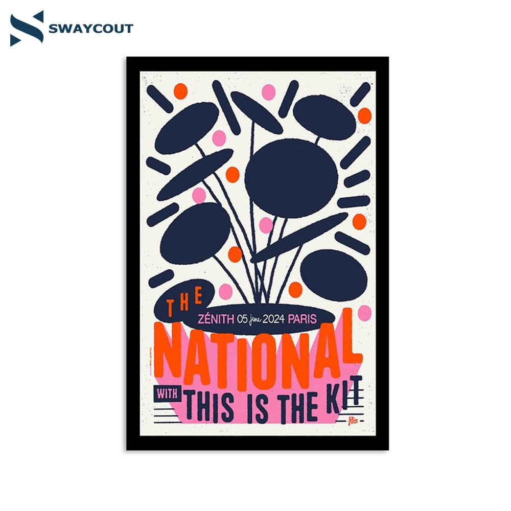 The National The Zénith Paris France June 5 2024 Poster