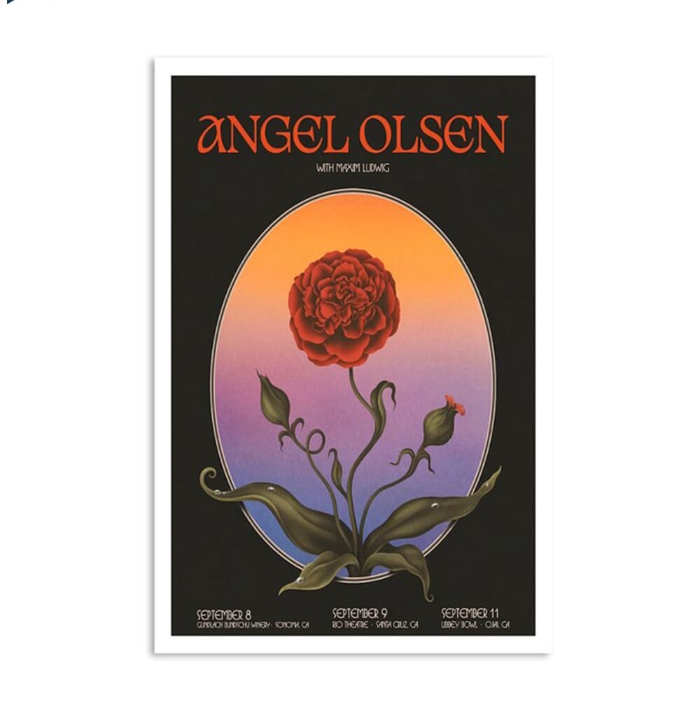 Angel Olsen California Sept 8-11 2024 Poster