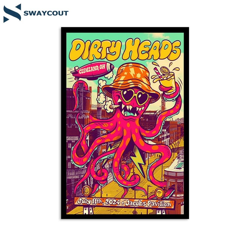 Dirty Heads Cleveland Oh July 11 2024 Poster