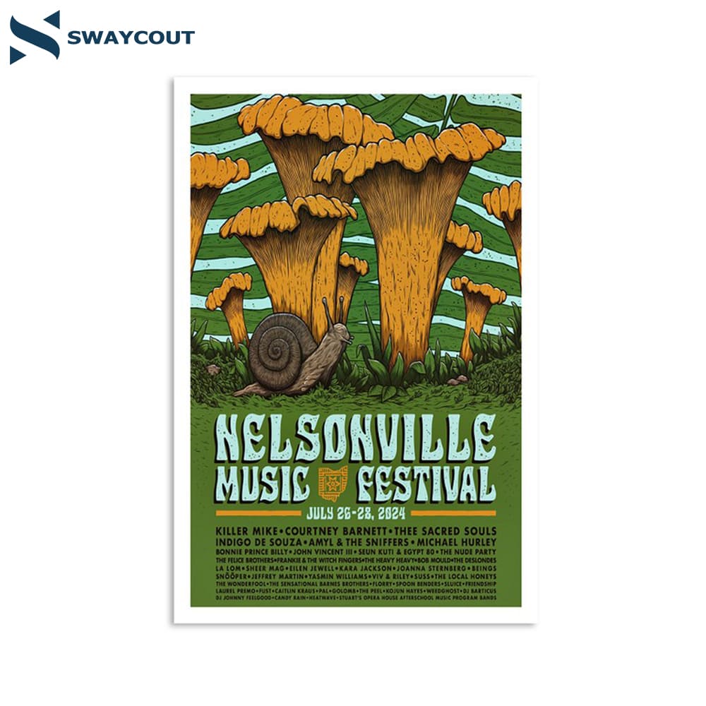 Nelsonville Music Festival Nelsonville Oh July 26-28 2024 Poster