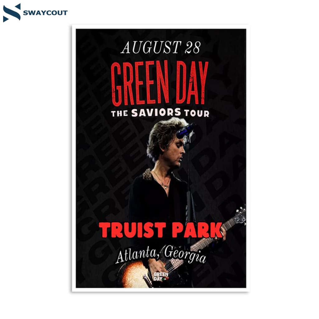 1green Day Truist Park Atlanta Ga Aug 28 2024 Poster