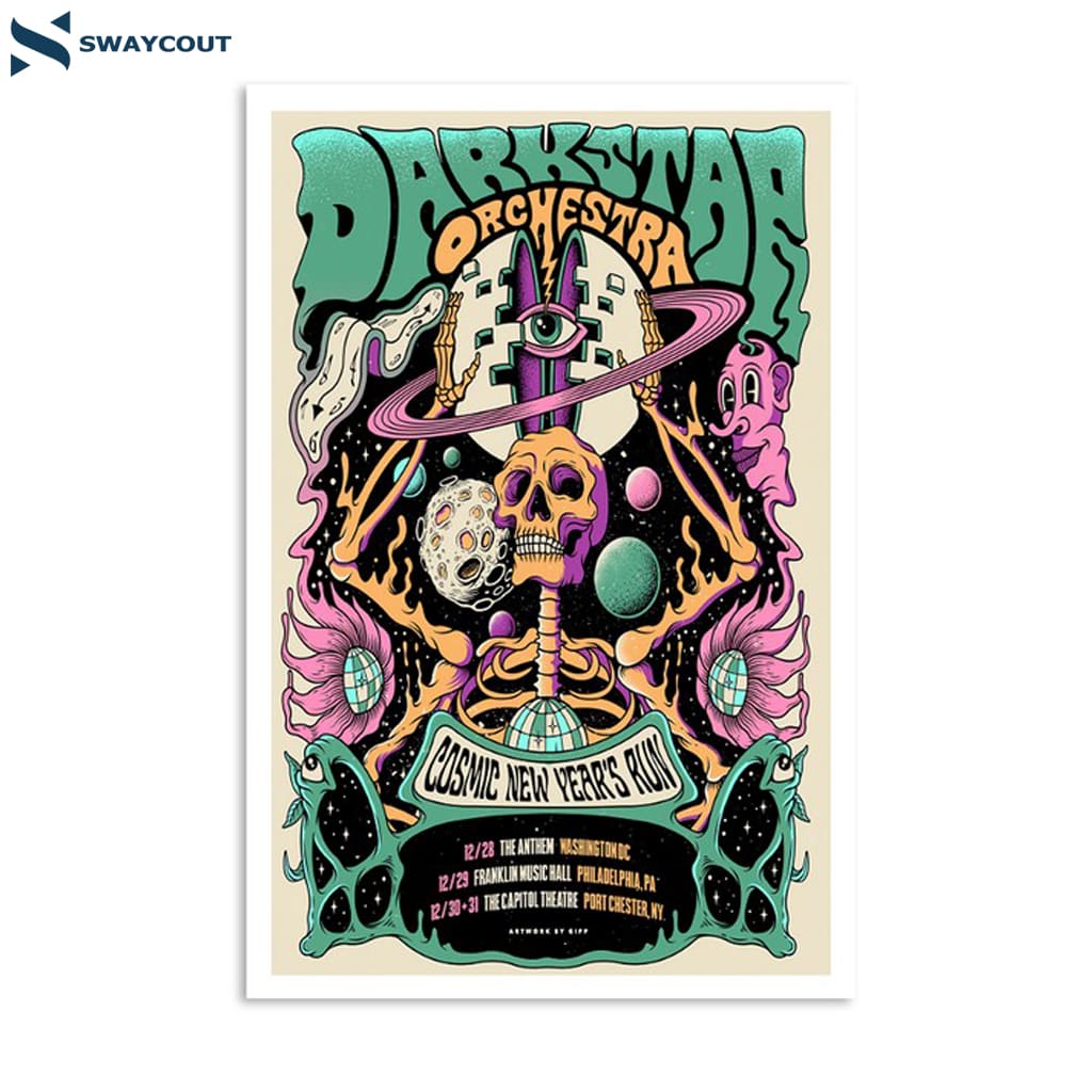 Dark Star Orchestra Tour Cosmic New Year’s Run 2025 Poster