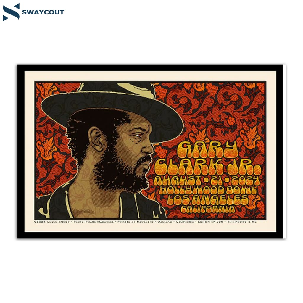 Gary Clark Jr. Hollywood Bowl Los Angeles Ca August 21 2024 Poster