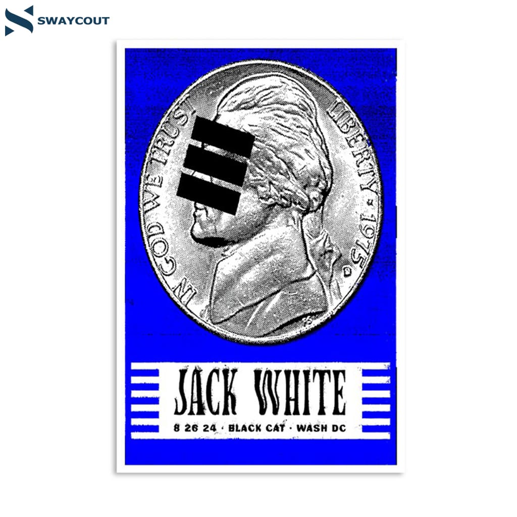 Jack White Black Cat Washington Dc Aug 26 2024 Poster