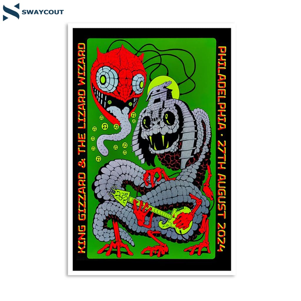 King Gizzard And The Lizard Wizard Dell Music Center Philadelphia Pa Aug 27 2024 Poster