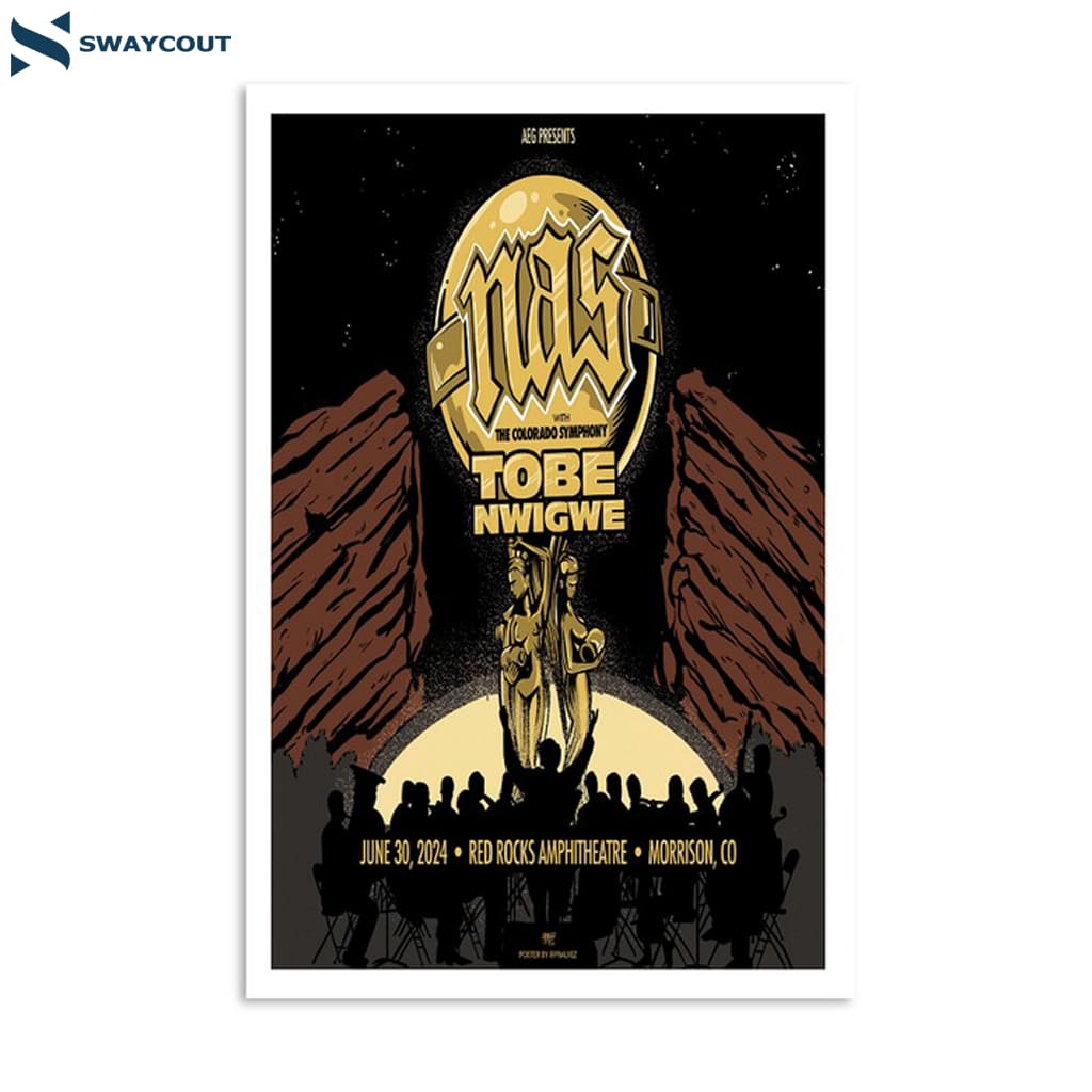 Nas Red Rocks Amphitheatre Morrison Co June 30 2024 Event Poster